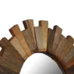 Decorative Wall Mirror - Reclaimed Wood - 70cm