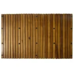 x3 Acacia Hardwood Bathroom Mats - 80 x 50cm