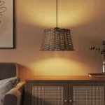 Wicker Lamp Shade - Brown - 38 x 23cm