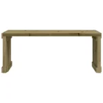 Garden Bench - Extendable - Impregnated Pine Wood - 212.5 x 40.5 x 45cm