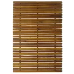 x3 Acacia Hardwood Bathroom Mats - 80 x 50cm