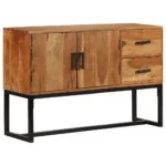 Sideboard - Acacia Wood Natural Wood Grains - Brown - 110 x 30 x 70cm