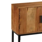 Sideboard - Acacia Wood Natural Wood Grains - Brown - 110 x 30 x 70cm