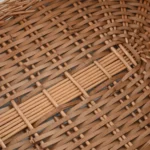 Natural Willow Firewood Basket With Carrying Handles - 78 x 54 x 34cm