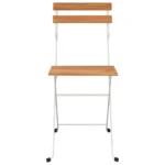 4 Folding Bistro Chairs - Acacia Wood - Steel