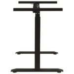 Manual Height Adjustable Standing Desk Frame With Hand Crank - Black