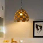 Hemp Dome Shape Ceiling Pendant Light - Rope Hanging Light - L95cm