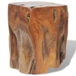 Handmade Solid Teak Wood Stool - 30 x 30 x 40cm