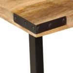 x3 Nesting Coffee Tables - Solid Mango Wood And Iron - 45 x 45 x 50cm