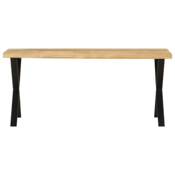 Wooden Bench With Live Edge - Solid Mango Wood - 105 x 33 x 45cm