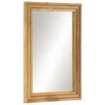 Bathroom Mirror - Solid Rough Mango Wood And Glass - 50 x 70 x 2.5cm