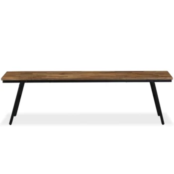 Bench - Reclaimed Teak And Steel - 160 x 35 x 45cm