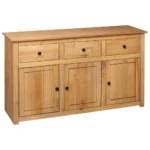 Sideboard - Solid Pinewood Panama Range - 135 x 40 x 80cm