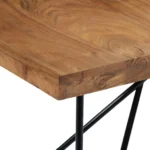 Industrial-Style Dining Table - Solid Acacia Wood - 180 x 90 x 76cm