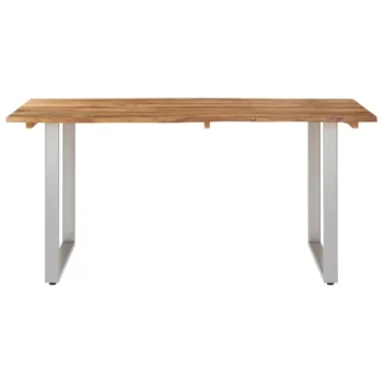 Dining Table With Natural Edges - Acacia Wood - 150 x 80 x 76cm