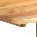 Dining Table With Natural Edges - Acacia Wood - 150 x 80 x 76cm