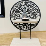 Tree Of Life With Buddha And Tea Light - D11 x H26.5 x W19cm