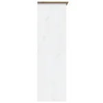 3 Door Bodo Solid Pine Wood Wardrobe - White - 146 x 53.5 x 173cm