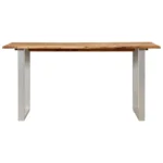 Dining Table With Natural Edges - Acacia Wood - 150 x 80 x 76cm