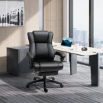 Executive Reclining Office Chair - Black Faux Leather