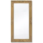 Wall Mirror Baroque Style - Gold - 100 x 50cm