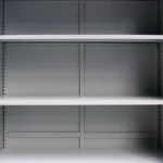 Steel Office Cabinet - Grey - 90 x 40 x 140cm