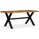 Handmade Dining Table - Solid Acacia And Mango Wood - 180 x 90 x 76cm