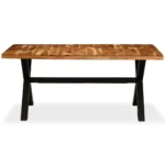 Handmade Dining Table - Solid Acacia And Mango Wood - 180 x 90 x 76cm