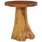 Wooden Round Coffee Table Solid Teak Wood - 40cm