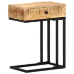 U-Shaped Side Table - Solid Mango Wood - 45 x 30 x 61cm