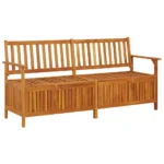 Garden Storage Bench - Solid Acacia Wood - 170 x 63 x 84cm