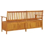 Garden Storage Bench - Solid Acacia Wood - 170 x 63 x 84cm