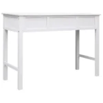 White Desk - Solid Paulownia Wood - 108 x 45 x 76cm