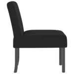 Velvet Slipper Chair - Black - 48 x 64 x 72cm