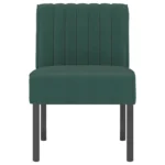 Velvet Slipper Chair - Dark Green - 48 x 64 x 72cm