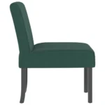 Velvet Slipper Chair - Dark Green - 48 x 64 x 72cm