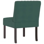 Velvet Slipper Chair - Dark Green - 48 x 64 x 72cm