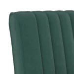 Velvet Slipper Chair - Dark Green - 48 x 64 x 72cm