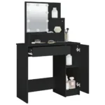 Dressing Table With LED Mirror - Black - 86.5 x 35 x 136cm