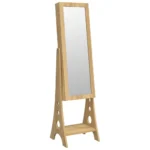 Mirror Jewellery Cabinet with LED Lights - Free Standing