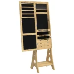 Mirror Jewellery Cabinet with LED Lights - Free Standing