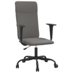 Height Adjustable Office Chair - Dark Grey Fabric