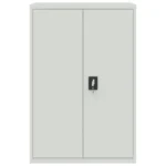 Steel Office Cabinet - Grey - 90 x 40 x 140cm