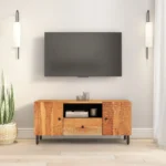 TV Cabinet - Solid Acacia Wood - 105 x 33 x 46cm