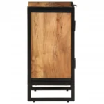 Bathroom Cabinet - Solid Acacia Wood And Iron - 40 x 30 x 60cm