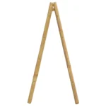 Bamboo Double Towel Ladder With 4 Rungs - 90 x 50 x 100cm