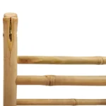 Bamboo Double Towel Ladder With 4 Rungs - 90 x 50 x 100cm