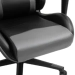 Gaming Chair - PU Leather - Reclining With Head Pillow & Lumbar Support - Black