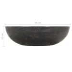 Modern Marble Sink - Black - 40 x 12cm