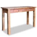 Console Table - Solid Mahogany Wood - 123 x 42 x 75cm